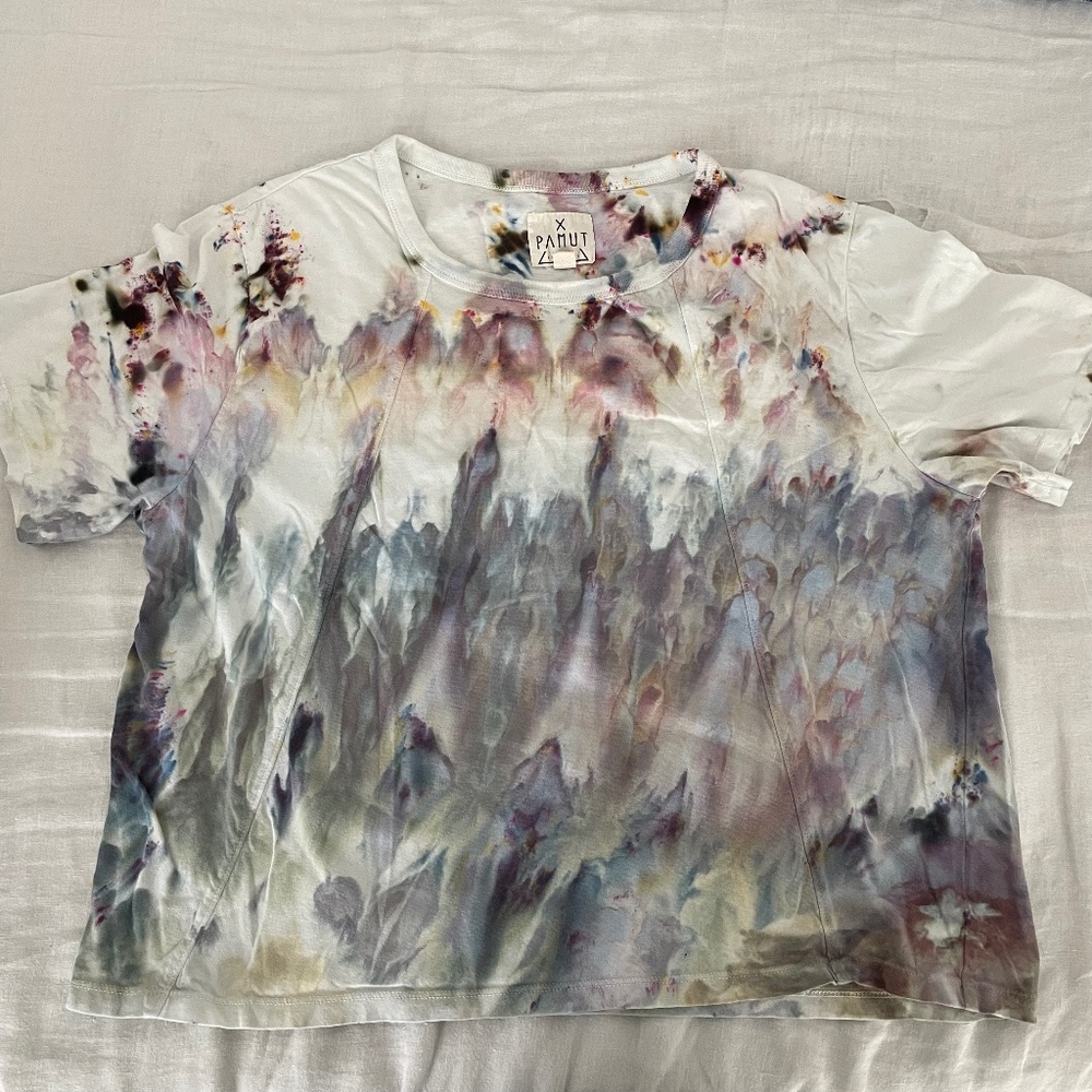 Pamut Women's Short Sleeve Tie-Dye Tee L